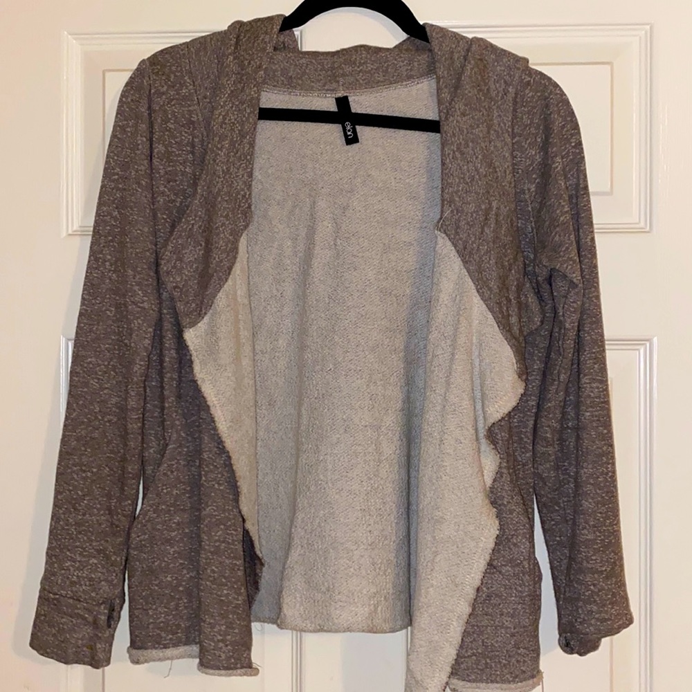 Elan distressed yoga hoodie Sz M